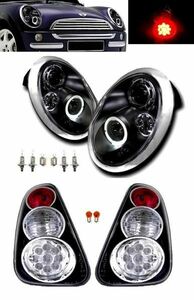 MINI クーパー R50 R52 R53 LEDヘッドライト&LEDテールSET セット 送料無料