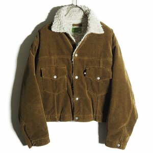 J9182h13　▼Westoveralls ウエストオーバーオールズ▼　CORDUROY BOA TRACKER JACKET コーデュロイ ボア ジャケット ブラウン 秋冬