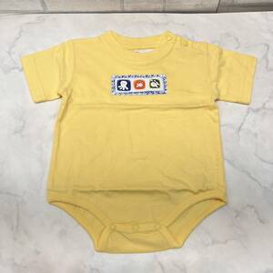 新品 タグ付き タルボット 半袖 ショートオール TALBOTS キッズ ベビー 子供服 男の子 24M 2歳 綿100% 約92㎝ ロンパース 黄色 イエロー