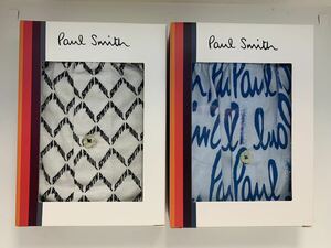 ポールスミス　Paul Smith ロゴニットトランクス　ホワイト トランクス　サックス Mサイズ 2点セット 新品未使用品