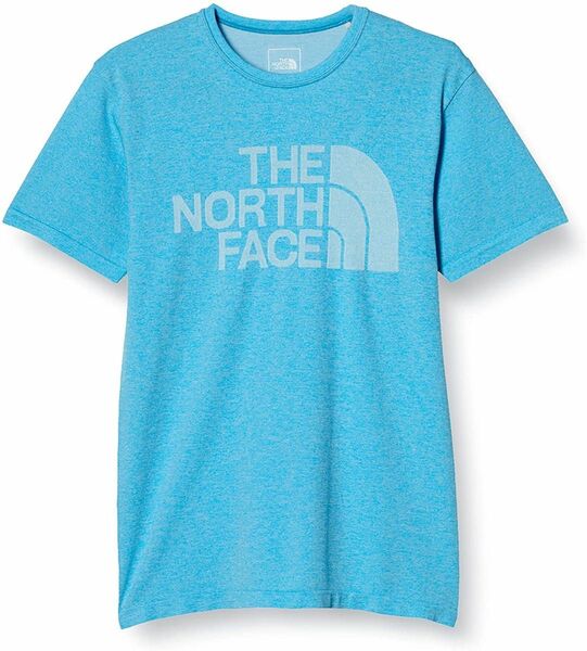 THE NORTH FACE ザノースフェイス 半袖Tシャツ ショートスリーブジャカードビッグロゴクルー ブルー メンズM 新品