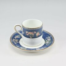 Wedgwood ウェッジウッド ブルー サイアム(Blue Siam) デミタスカップ＆ソーサー×3 食器 ポーセリン _【I220322307】中古_画像3