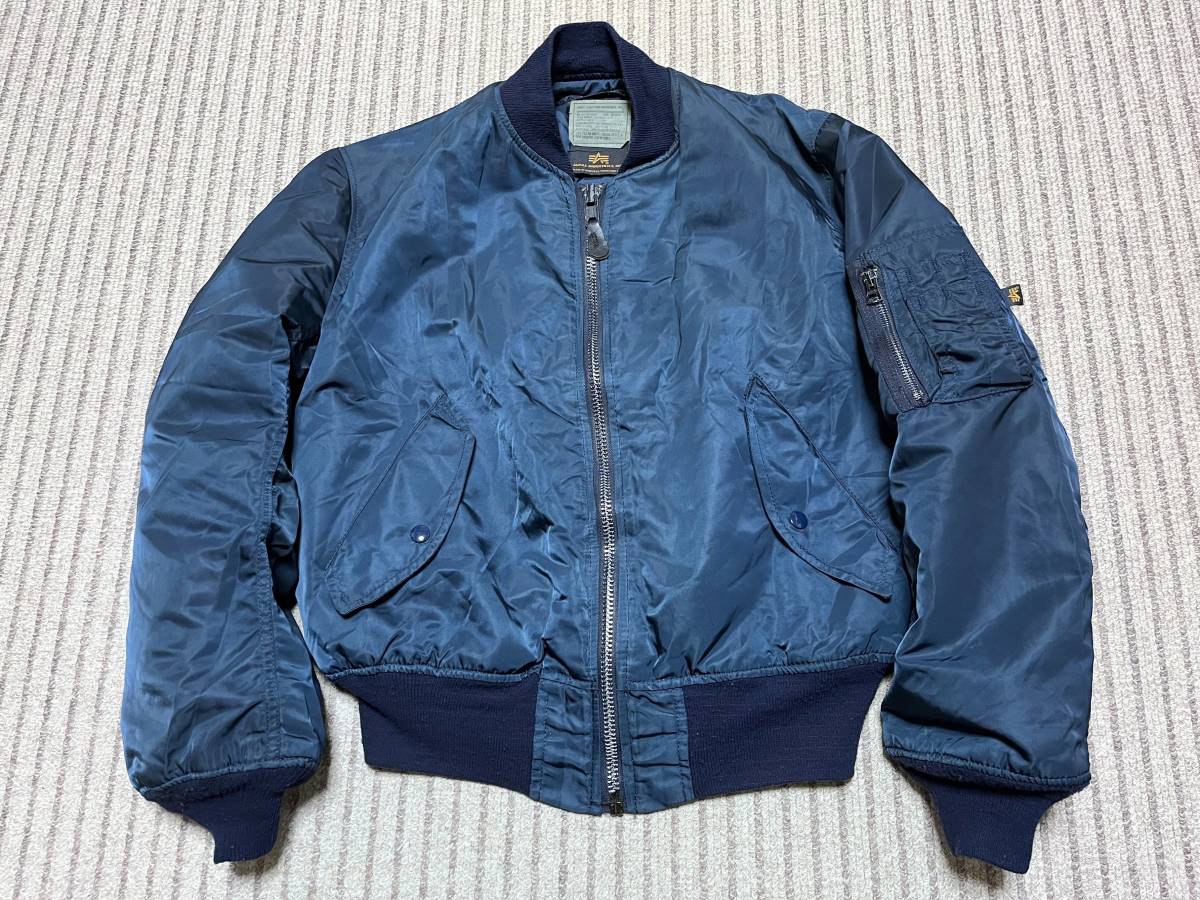 反物 浴衣 MA-1 1985 ALPHA M グランドクルー ジグザグ ポケプラ USED