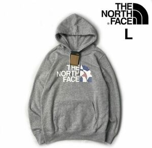 THE NORTH FACE HALF DOME PULLOVER HOODIE パーカー US限定 裏起毛 和柄キャンプ　グレー