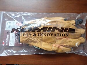 KOMINE コミネ GK-255 PROTECT LEATHER GLOVES プロテクトレザーグローブ 3XL CAMEL