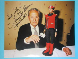  super rare SF movie materials * with autograph [ Captain scarlet ] Britain large size photograph set 