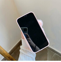 iPhone 14 ケース Apple 6.1インチ スマホケース 保護カバー 背面カバー もこもこ 小銭入れ 収納 チェーン付き pig ピンク 超可愛い_画像6