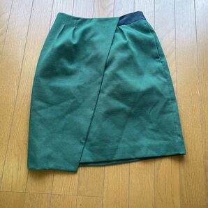URBAN RESEARCH アシメラップ風　タイトスカート ウールスカート