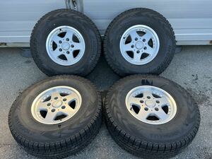 バリ山 ヨコハマICE GUARD G075 LT285/75R16 116/113L アルミホイール付きスタットレスタイヤ4本セット　ランドクル-ザ-