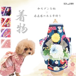  kimono kimono P620 P621 Japanese clothes Japanese clothes peace pattern ultimate small dog papi- microminiature dog small size dog dog cat pet clothes dog clothes cat clothes dog. clothes cat. clothes classic pattern knob skill 