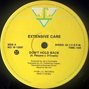 【ワンコイン Disco & Soul 12】Exstenstive Care / Don't Hold Back