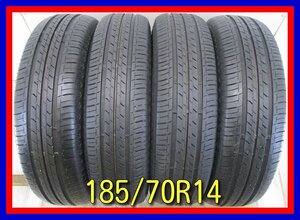 ■中古タイヤ■　185/70R14 88S BRIDGESTONE ECOPIA EP150 アリオン プレミオ ノート フリード等 夏タイヤ オンロード 送料無料　A233