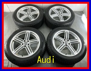 ■中古タイヤホイール■　Audi 純正 19インチ 8.5J +48 5H 112 BRIDGESTONE DM-V3 235/55R19 105Q 最強 ST 冬用 車検 激安 送料無料 J414