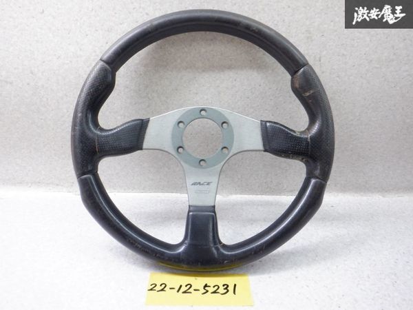 1円スタート MOMO RACE ・モモ レース・32・レザーステアリング