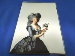 美術館グッズ〔海外〕　A4版クリアファイル　王妃マリー・アントワネットの肖像（ヴィジェ・ルブラン）