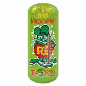 ★送料185円★ラットフィンク サーモメーター★Rat Fink ムーンアイズ MOONEYES 温度計 お部屋 ショップ ガレージに！ アメリカン 雑貨