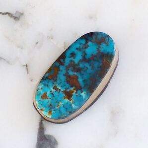 Pilot Mountain Turquoise ターコイズ 9.9ct カボション ルース パイロットマウンテン インディアンジュエリー 彫金 トルコ石 ・257