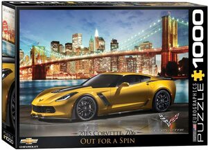 EU 6000-0735 1000ピース ジグソーパズル 米国輸入 2015 Chevrolet Corvette Z06 ユーログラフィックス コルベットZ06 スピンアウト