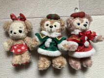 東京 ディズニーシー ダッフィー シェリーメイ ぬいば ぬいぐるみバッジ 2012 クリスマス ディズニー TDS Christmas Duffy Plush 顔厳選_画像1