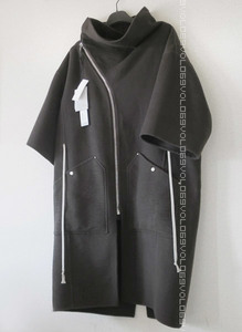 RICK OWENS Rick Owens PERFORMA 2020AW cashmere asime Zip ki mono sleeve oversize ko Kuhn long mountain coat 42