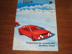 MARCHAL 1983 year. valuable .book@ country specification Marshall catalog!