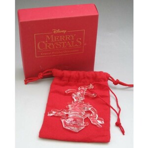  Disney Goofy crystal ornament USA Disney theme park Disney Merry Crystals series St. George company 