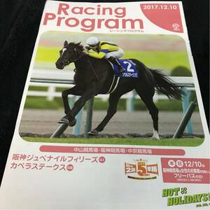 ［JRAレーシングプログラム］2017阪神ジュベナイルフィリーズ／表紙ソウルスターリング／阪神競馬場／勝馬ラッキーライラック／川栄李奈