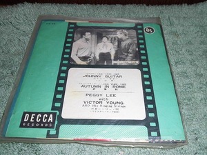 Y123 EPレコード ペギー・リー　 Peggy Lee ジャニー・ギター Johnny Guitar DECCA DS-98 45-L-7584