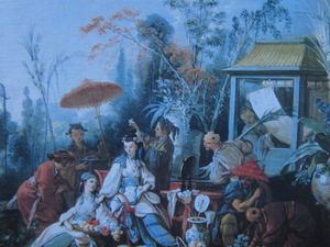 Art hand Auction Francois Boucher, [Blick auf den Chinesischen Garten], Aus einer seltenen Kunstsammlung, In guter Kondition, Nagelneu mit hochwertigem Rahmen, Gemälde Kostenloser Versand, Malerei, Ölgemälde, Natur, Landschaftsmalerei