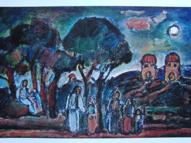 Georges Rouault, Autumn (Nazareth), From a rare art book, Good condition, New high-grade frame, With frame, painting free shipping, painting, oil painting, Nature, Landscape painting