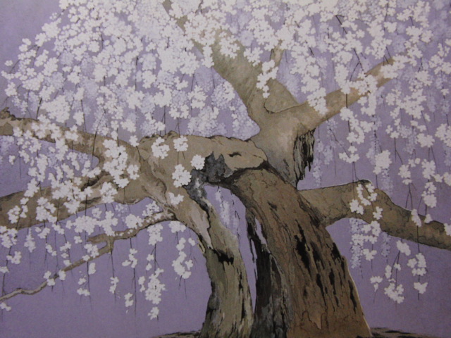 Masami Suemitsu, [East weeping cherry blossoms], From a rare art book, Good condition, Brand new high quality framed, free shipping, Japanese painter landscape painting Japanese painting cherry blossom flower, painting, Japanese painting, flowers and birds, birds and beasts