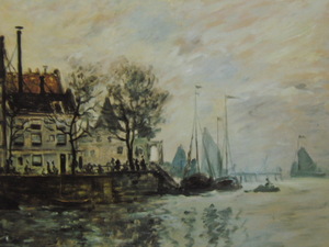 Art hand Auction claude monet, [Dutch scenery], From a rare art book, Good condition, Brand new high quality framed, free shipping, oil painting oil painting landscape painting, painting, oil painting, Nature, Landscape painting