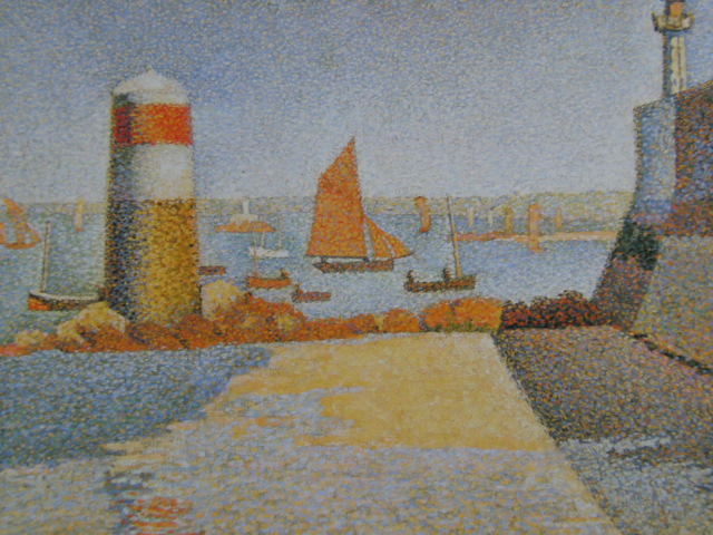 Paul Signac, [Boltyu, Gouverlo], Extrait d'un livre d'art rare, Bonne condition, Tout neuf, encadré de haute qualité, livraison gratuite, peinture à l'huile peinture à l'huile peinture de paysage, peinture, peinture à l'huile, Nature, Peinture de paysage