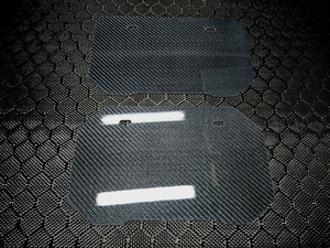 [ motor-bike for ] real carbon | twill . dark silver * license holder *