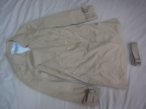 alcali alkali coat beige group belt attaching unused!