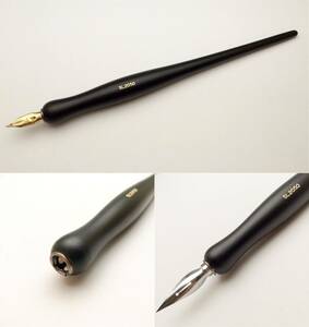 ■東京スライダ ペン軸 Nib-holder Tokyo Slider SL2050 黒 ニブ ホルダー 万年筆 カリグラフィー コミック●即日発送 領収書可 送164円-