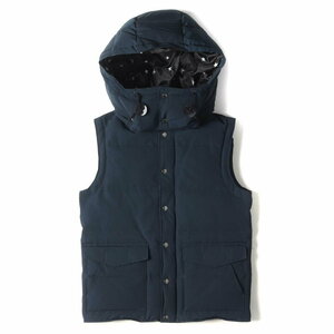 美品　￥63000　uniform experiment HOODED DOWN VEST/SOPHNET. ソフネットサイズ紺S