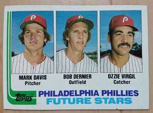 ★RC MARK DAVIS BOB DERNIER OZZIE VIRGIL TOPPS 1982 #231 MLB VINTAGE メジャーリーグ 大リーグ ルーキー PHILLIES フィリーズ バージル