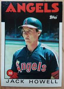 ★来日外国人 ハウエル ヤクルト スワローズ 巨人 読売 ジャイアンツ JACK HOWELL TOPPS 1986 メジャーリーグ MLB 大リーグ ANGELS