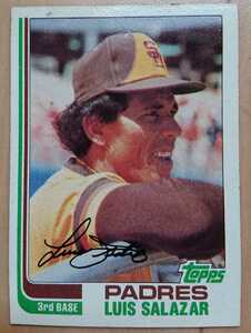 ★LUIS SALAZAR TOPPS 1982 #662 MLB VINTAGE メジャーリーグ 大リーグ ルイス サラザール SAN DIEGO PADRES サンディエゴ パドレス
