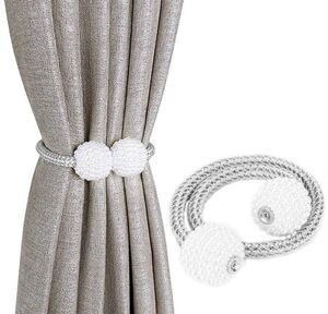  new goods curtain tassel magnet curtain stop decoration 2 piece set 3 color is possible to choose gray Gold silver 