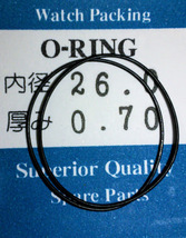 ★時計用汎用オーリングパッキン★ 内径x厚み 6.0ｘ0.70 2本 O-RING【定型送料無料】セイコー・シチズン等_画像1