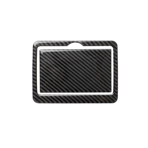 インフィニティ　Q50　スカイライン V37　 2014~2020年式　リアルカーボン製 　リア部コップホルダー蓋カバー　2枚