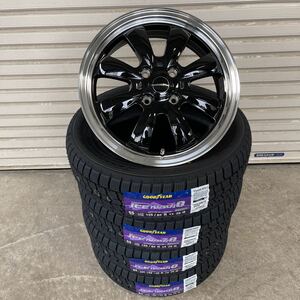 GYRAFT 8S◆新品スタッドレスグッドイヤー アイスナビ8 155/65R14 ラパンウェイクココアスペーシアNBOXタントムーヴミラN-ONE ブラック