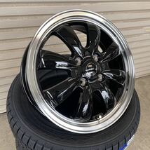 GYRAFT 8S◆新品スタッドレスグッドイヤー アイスナビ8 155/65R14 ラパンウェイクココアスペーシアNBOXタントムーヴミラN-ONE ブラック_画像4