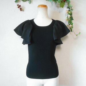  stock ) look Laisse Passe LAISSE PASSE frill. pretty no sleeve knitted black 38