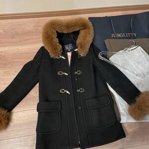 ジャスグリッティー　JUSGLITTY ダッフルコート　黒