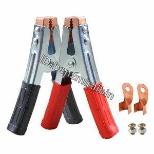 2 piece 100 Anne pair car wani heavy duty Jump Lead clamp clip + copper connector universal jumper booster cable 