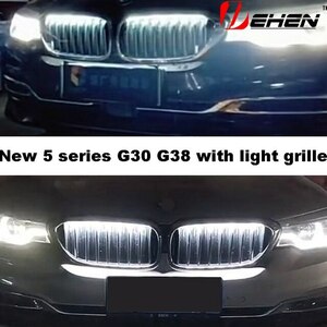 G30　G31　 18-20 ブラック　中央バンパー用LEDグリッド,フロントバンパー,BMW g30　自動車センターグリル用垂直バー