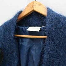 EU VINTAGE 3D DESIGN MOHAIR LONG KNIT CARDIGAN/ヨーロッパ古着3Dデザインモヘアニットロングカーディガン_画像6